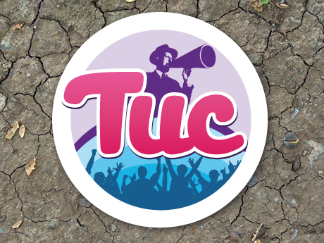 Het logo van de TUC staat symbool voor de sfeer op het evenement.